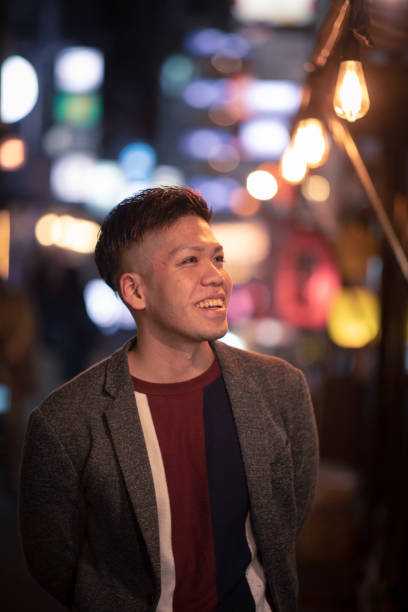 istock Young men visiting Japanese Izakaya alley after work 1135419032