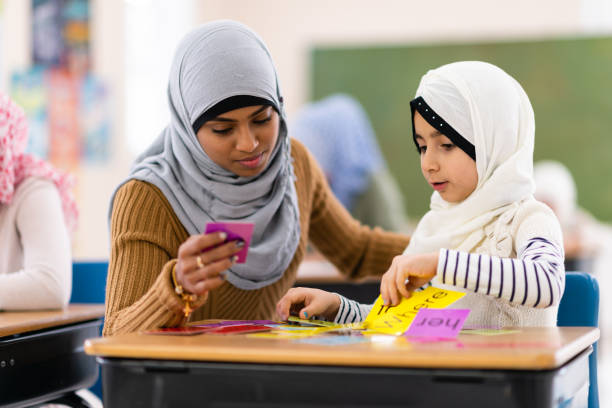 istock Muslim teacher and student 1135420328
