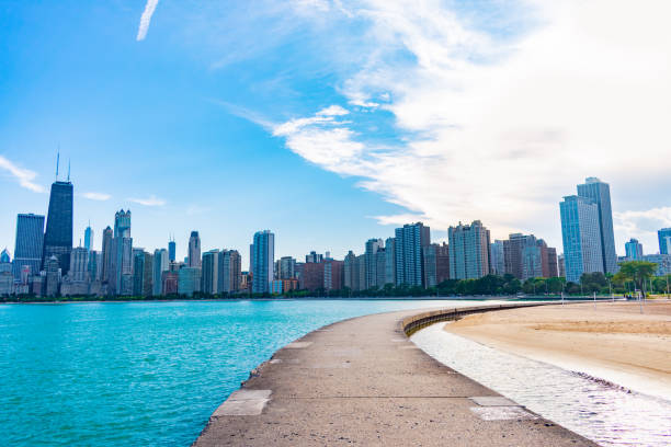 istock Chicago Skyline from North Avenue Beach 1135422740