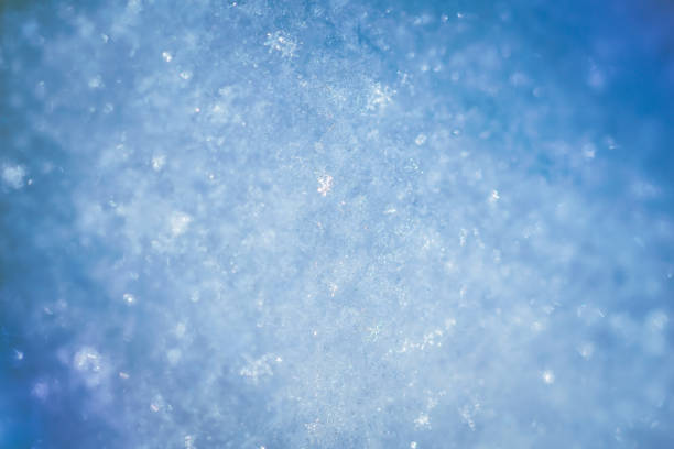 istock Macro background of fresh snowflake texture 1135433588