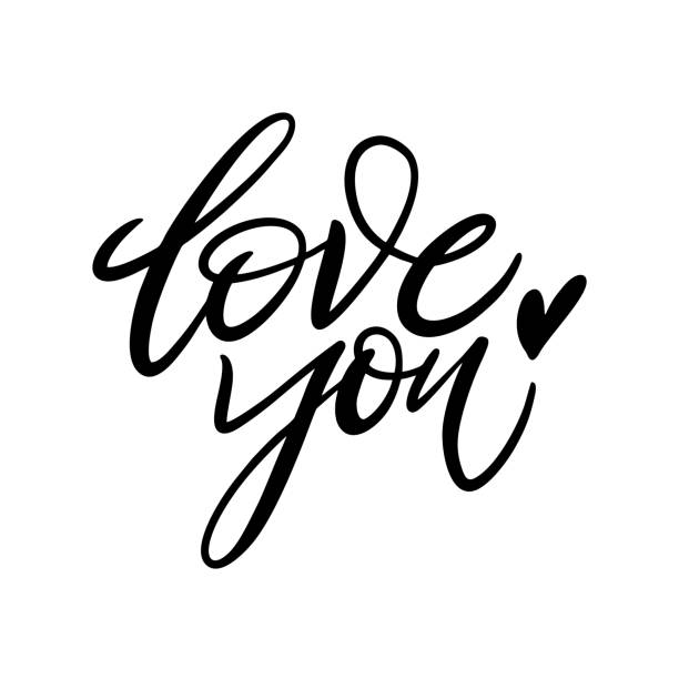 istock Love you hand drawn vector lettering. Phrase for Valentine's day. 1135435385