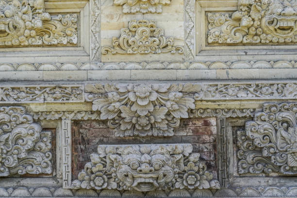istock Balinese Relief on the Temple 1135437488
