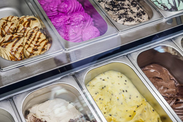 istock Colorful Gelato on Display 1135437551