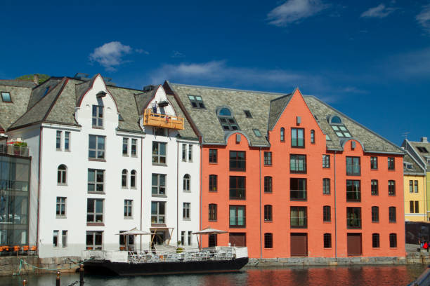 istock Alesund is a city in Norway. 1135447470