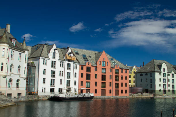 istock Alesund is a city in Norway. 1135447476