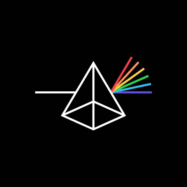 ilustrações, clipart, desenhos animados e ícones de cor prisma ilustração icon vector - prism