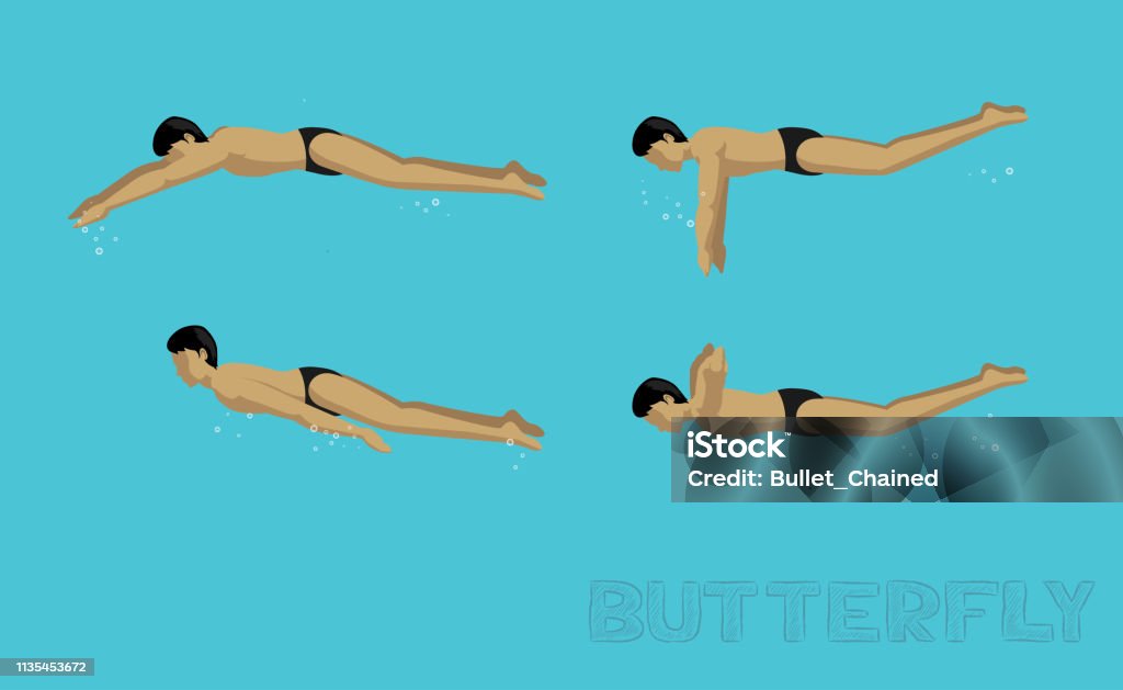Phong Cách Bơi Butterfly Motion Sequence Man Animation Set Hình minh họa  Sẵn có - Tải xuống Hình ảnh Ngay bây giờ - iStock