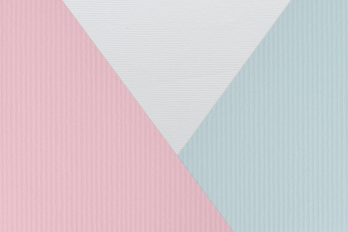 Close up three layer of pastel striped paper texture for background.  Three pastel striped paper
