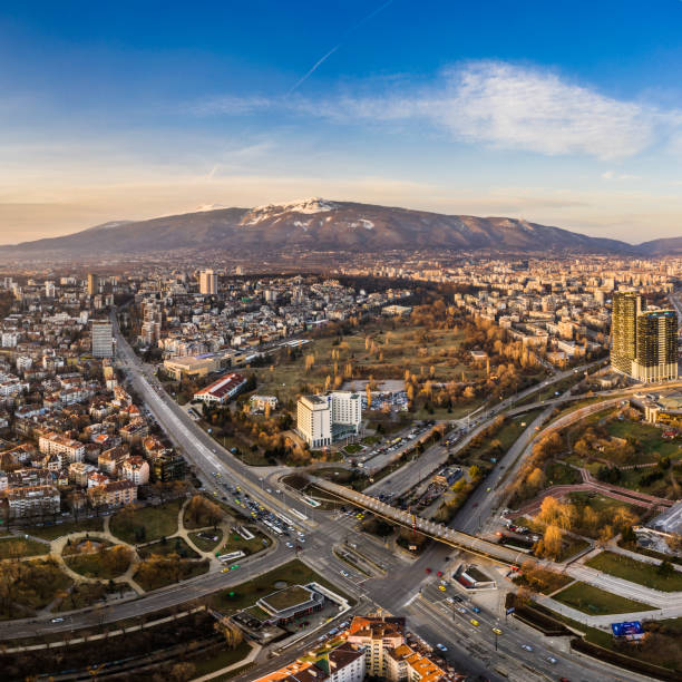 istock Aerial panorama of a buildings 1135455575