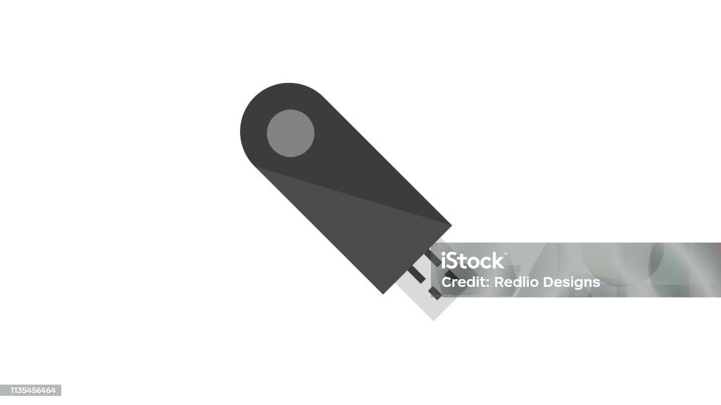 USB thumb drive icon USB flash drive icon Data stock vector