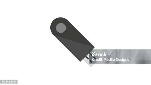 Usb Thumb Drive Icon Stock Illustration - Download Image Now - Data, Stick - Plant Part, USB Stick
