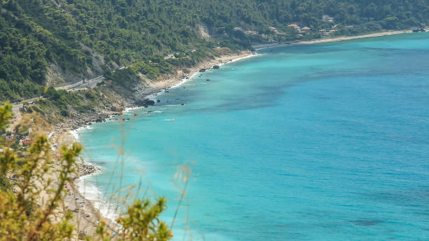 istock Turquoise beach shot from high above 1135456491