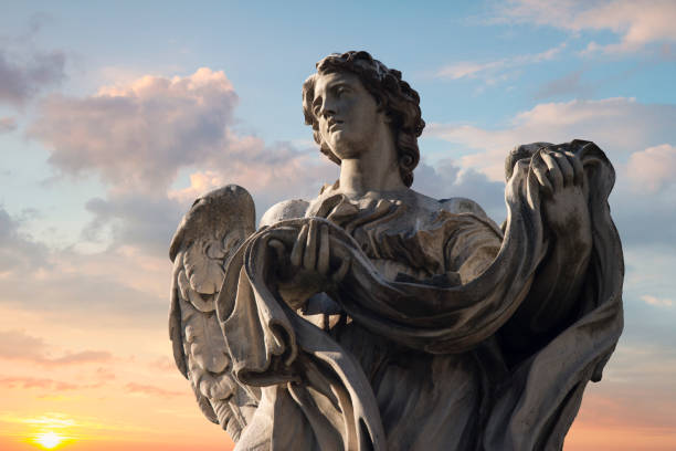 istock Statues on the bridge of St. Angel. 1135457914