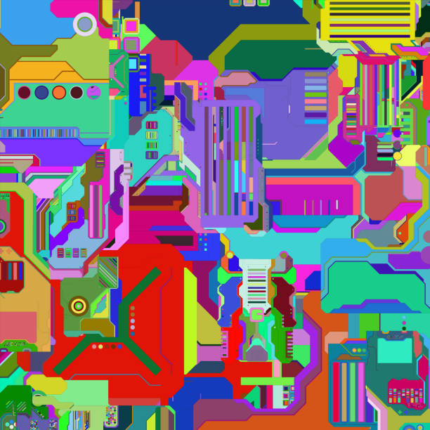 istock Futuristic surface of low-poly elements and parts. Vector illustration in the style of isometry. background 1135461945