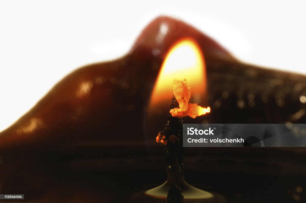 Nahaufnahme Kerze Flamme - Lizenzfrei Abgeschiedenheit Stock-Foto
