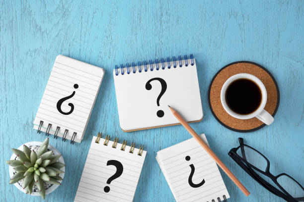 istock Faq concept on blue wood background 1135469210