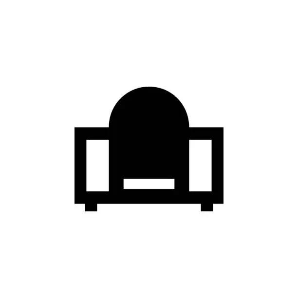 Vector illustration of Coffee table glyph icon. Element of furniture icon for mobile concept and web apps. This Coffee table glyph icon can be used for web and mobile. Premium icon