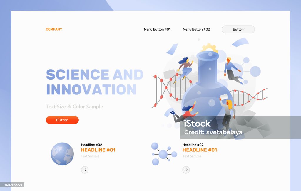 Science And Innovation Header Template Stock Illustration - Download ...