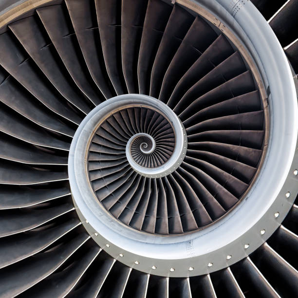 istock Air plane engine spiral abstract background. Engine fractal background. Industrial infinity spiral surreal abstract image. 1135475456