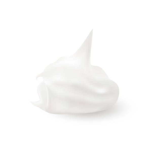 istock Cosmetic cream smear, realistic creamy or lotion texture, gel blob isolated on white background. Vector illustration for your design. 1135477552