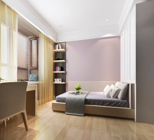 istock 3d rendering beautiful pink vintage kid bedroom 1135477765