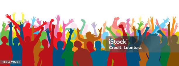 Crowd Stock Illustration - Download Image Now