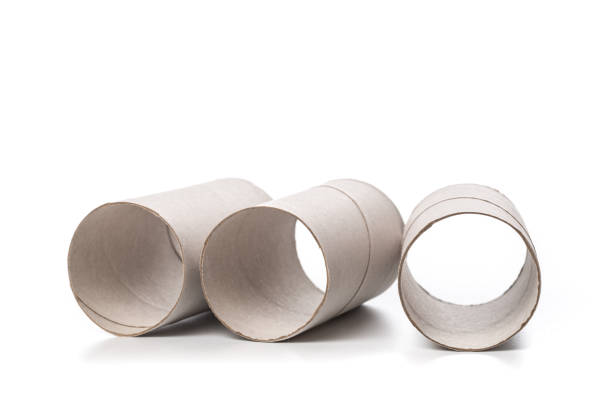 istock empty roll of paper Isolated On White Background 1135483684