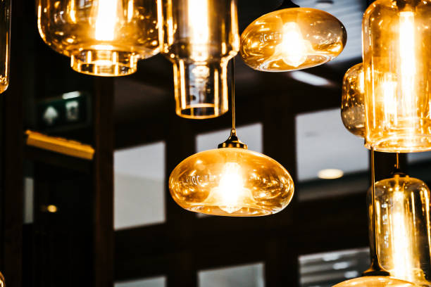 istock Beautiful Light lamp bulb decoration interior of room 1135486006