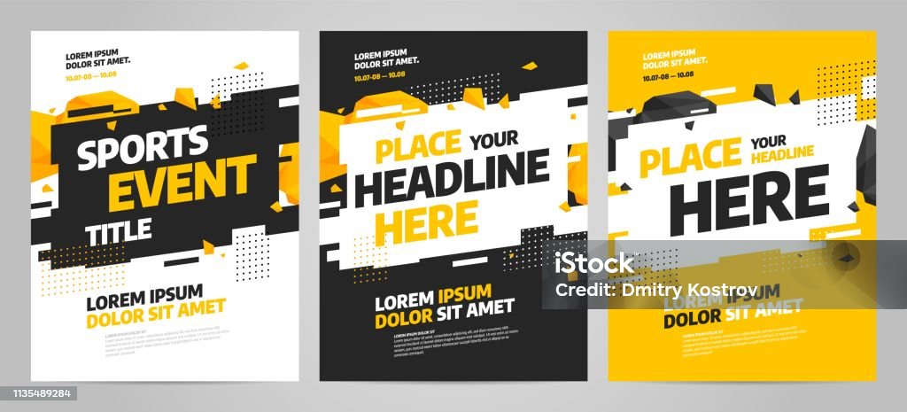 Competiton Event Design Layout Design Template For Sport Event Tournament Or Competition Stock ...
