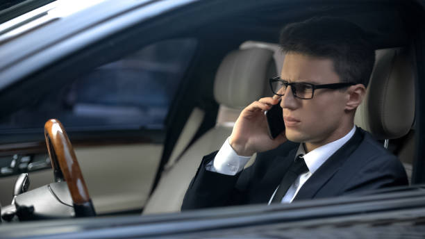 istock Anxious businessman listening bad news while talking on phone, failed contract 1135490222