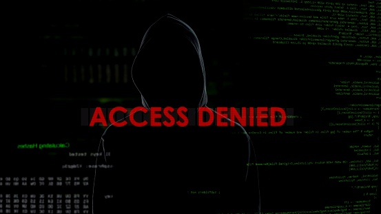 Hack.com Access Denied Unsuccessful Hacking Attempt On Server Hacker On ...