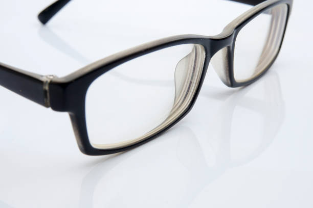 istock High Angle View Of Eyeglasses On Gray Background 1135497215