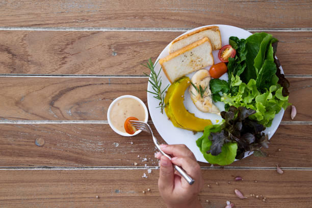istock Vegetable salad for Health In dish White 1135499972