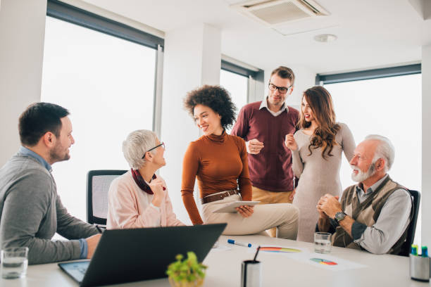 istock Business people at office 1135500239