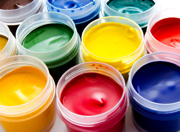istock Gouache paint isolated on a white 1135500530