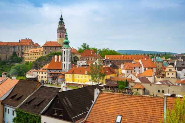 istock Cesky Krumlov old town in Czech Republic 1135500647