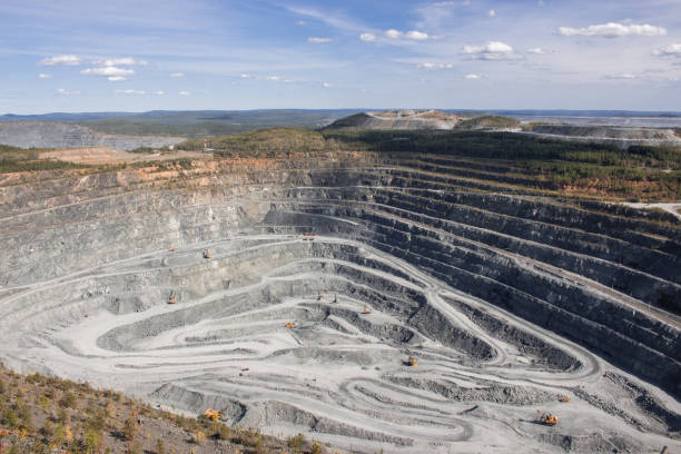 istock Aerial view industrial of opencast mining 1135509427