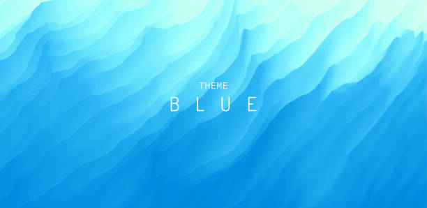水面。青い抽象的な背景。デザイン用のベクトルイラストレーション。 - abstract summer sea vector点のイラスト素材／クリップアート素材／マンガ素材／アイコン素材