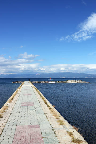 istock pier Ohrid lake in summer landscape Macedonia 1135512136