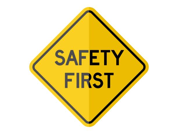 istock isolated safety first yellow diamond board sign for icon, logo, label etc. flat paperwork vector design 1135521217