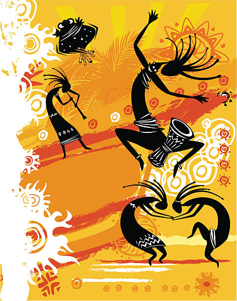 Orange template flyer for party vector art illustration