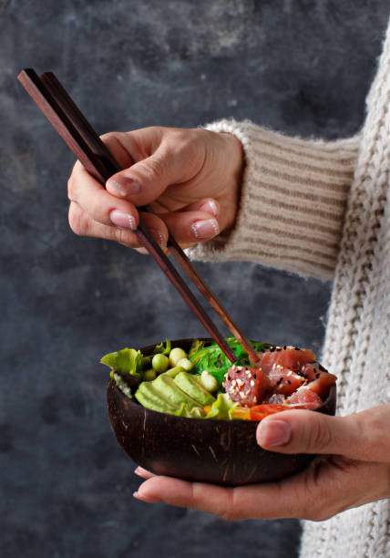 istock Hawaiian tuna poke bowl 1135524863