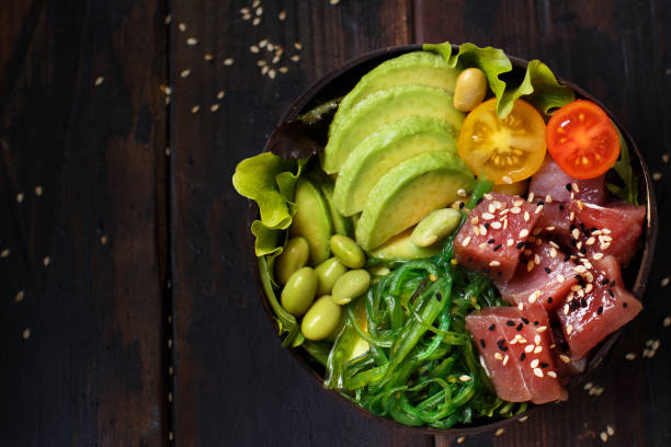 istock Hawaiian tuna poke bowl 1135524864