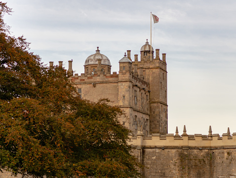 The front grounds of Bolsover Castle, maintained by English Heritage - Autumn 2018