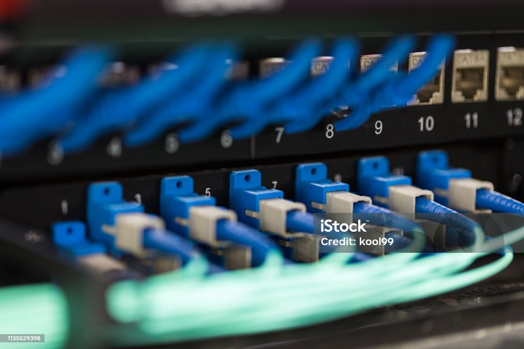 Kabel Interface Network Cable Interface Closeup Stock Photo - Download Image Now ...