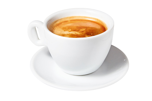 Coffee espresso. Isolated on a white background. Ready for menu