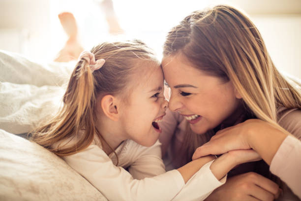 istock Hilarious moment after woke up. 1135531219