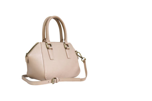 istock Handbag leather cream color 1135532276