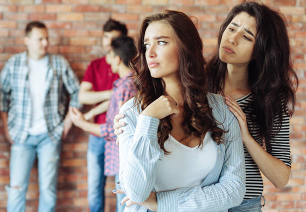 istock Young couple in conflict on party 1135533519