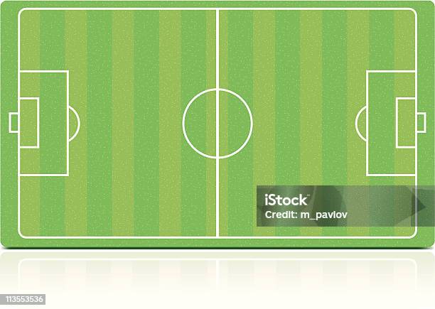 Soccer Field Stock Illustration - Download Image Now - Color Image, Grass, Illustration